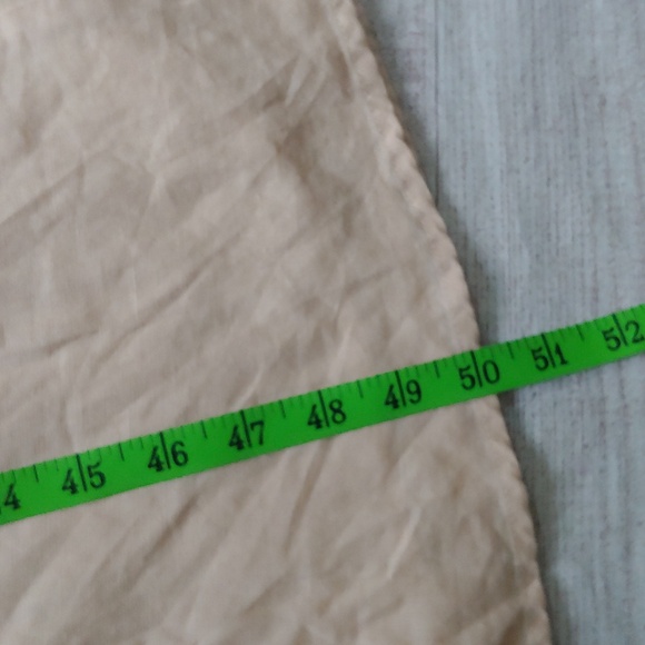 Zara Peach Cotton Linen Midi Dress - Picture 8 of 8